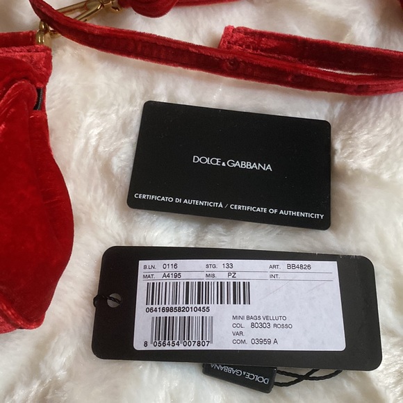 Authentic Dolce & Gabbana Velvet Micro Sicily Bag and Shoes - Picture 16 of 16